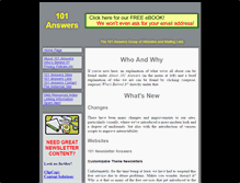 Tablet Screenshot of 101answers.com